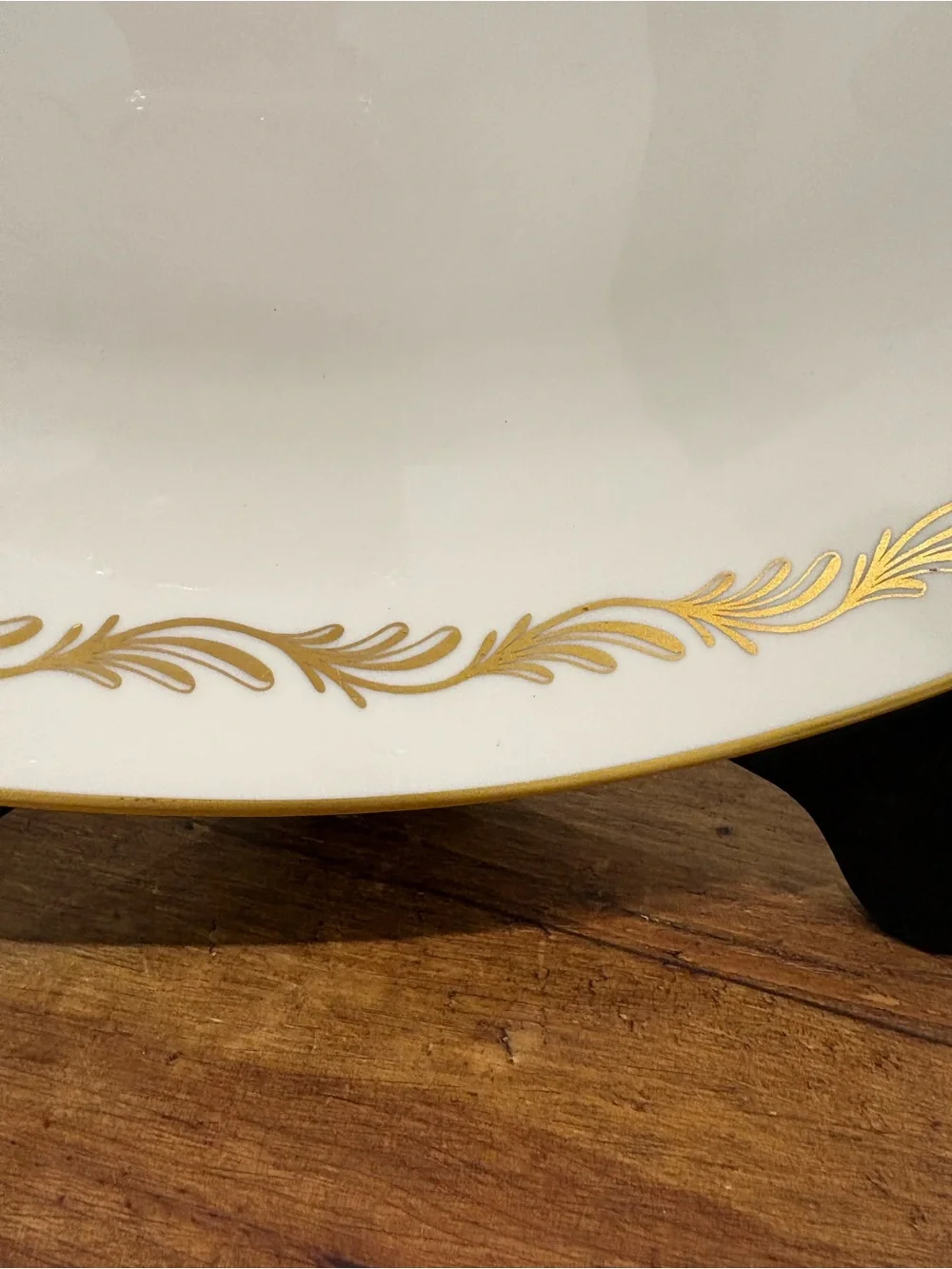 Vintage Franciscan Arcadia Gold Platter Scroll Border